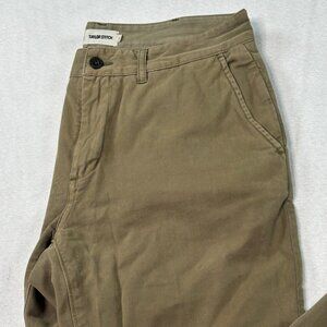 Taylor Stitch Pants 32x30 Slim Khaki/Beige The Foundation Chino Flat Front